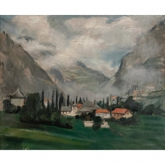Framed Oil Painting on Canvas by Flory Roland (1905-1978)