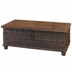 Antique British Colonial Trunk ~ Coffee Table