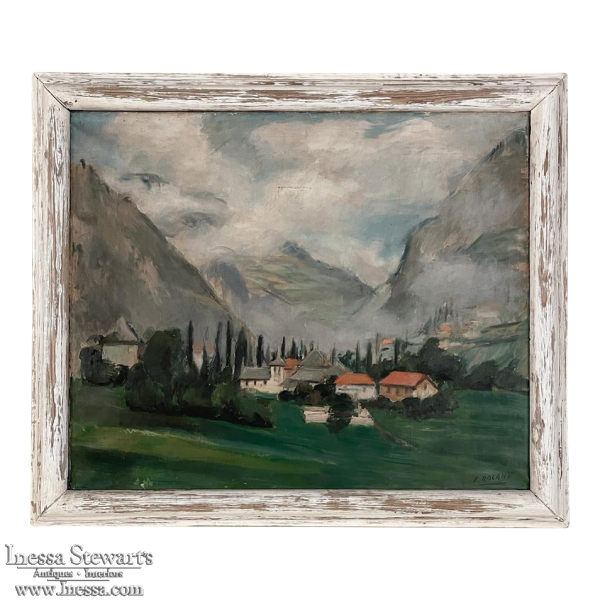 Framed Oil Painting on Canvas by Flory Roland (1905-1978)