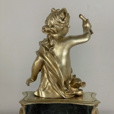 Pair 19th Century French Napoleon III Period Bronze Dore Andirons ~ Bookends