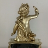 Pair 19th Century French Napoleon III Period Bronze Dore Andirons ~ Bookends