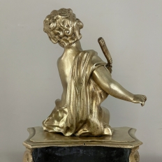 Pair 19th Century French Napoleon III Period Bronze Dore Andirons ~ Bookends
