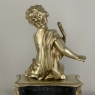 Pair 19th Century French Napoleon III Period Bronze Dore Andirons ~ Bookends