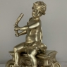 Pair 19th Century French Napoleon III Period Bronze Dore Andirons ~ Bookends