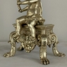 Pair 19th Century French Napoleon III Period Bronze Dore Andirons ~ Bookends