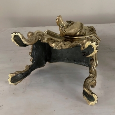 Pair 19th Century French Napoleon III Period Bronze Dore Andirons ~ Bookends