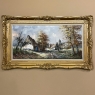 Grand Framed Oil Painting on Canvas by Demets