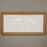 Framed Bisque Plaque Depicting Cherubs at Play