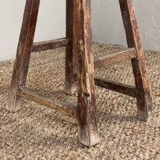 Antique Rustic Wooden Stool