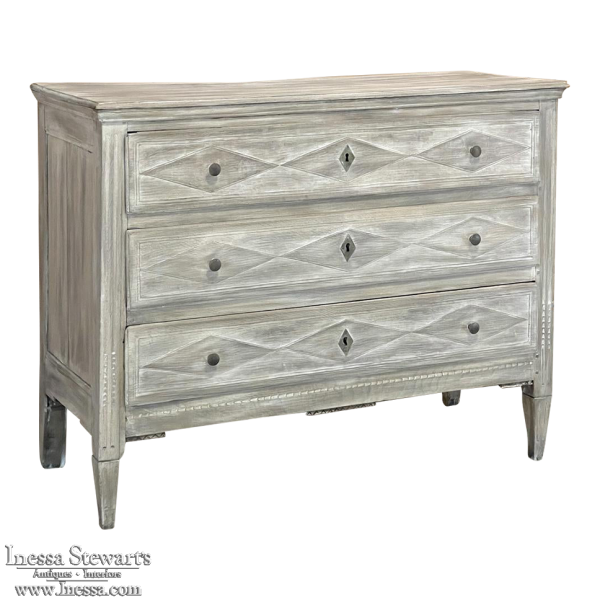 Early 19th Century French Directoire Period Whitewashed Commode