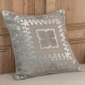 Belgian Hand-Made Linen and Velvet Throw Pillow