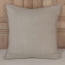 Belgian Hand-Made Linen and Velvet Throw Pillow