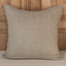 Belgian Hand-Made Linen and Velvet Throw Pillow