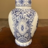 Pair Antique T Delfts Bleu Transferware Vases