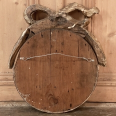 Pair of 18th Century Italian Carved Wood and Painted Religious Cameos