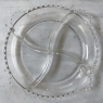 Antique Pressed Glass Crudite Server with Matching Platter