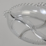 Antique Pressed Glass Crudite Server with Matching Platter
