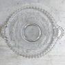 Antique Pressed Glass Crudite Server with Matching Platter