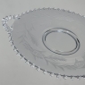 Antique Pressed Glass Crudite Server with Matching Platter