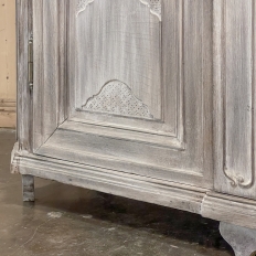 18th Century Country French Whitewashed Armoire