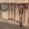 19th Century French Louis XIV Chinoiserie Wrought Iron & Marble Console
