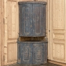 18th Century Swedish Painted Two-Tiered Corner Cabinet