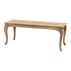 Antique French Louis XV Coffee Table in Stripped Oak