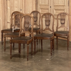 Set of 6 Antique French Louis XVI Dining Chairs