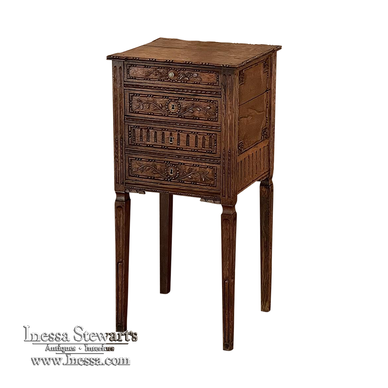 19th Century Country French Louis XVI Petite Commode ~ Nightstand