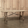 19th Century Spanish Dining Table in Stripped Oak