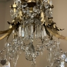 Antique French Louis XIV Bronze & Crystal Chandelier