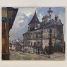 Vintage Oil Painting on Canvas by Edouard Le Saout (1909-1981)