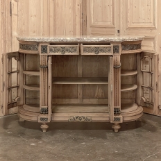 19th Century French Louis XVI Marble Top Buffet with Ormolu