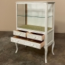 Vintage Country French Louis XV Painted Vitrine