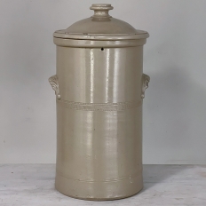 19th Century English Earthenware Water Dispenser for Charcoal Filter