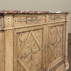 19th Century French Neoclassical Marble Top Buffet