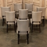 Set of 8 French Directoire Style Mid-Century Mahogany Dining Chairs