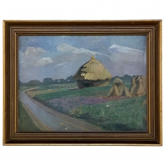 Framed Oil Painting on Panel by Virginie &ldquo;Virgi&rdquo; Cokelberghs (1893&ndash;1967)