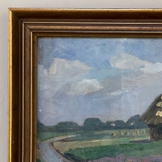 Vintage Framed Oil Painting on Panel by Virgil Cokelbergh (1893-1967)