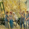Vintage Framed Oil Painting on Panel by Dieudonne Damoiseaux (1918-2000)