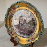 Set of Three 19th Century Hand-Painted Plates of Huy