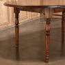 19th Century French Cherrywood Drop Leaf Dining Table with Leaves