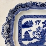 Antique Blue Willow Transferware Platter by S. Hancock & Sons