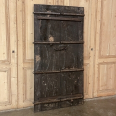 18th Century Plank and Wrought Iron Storm Door