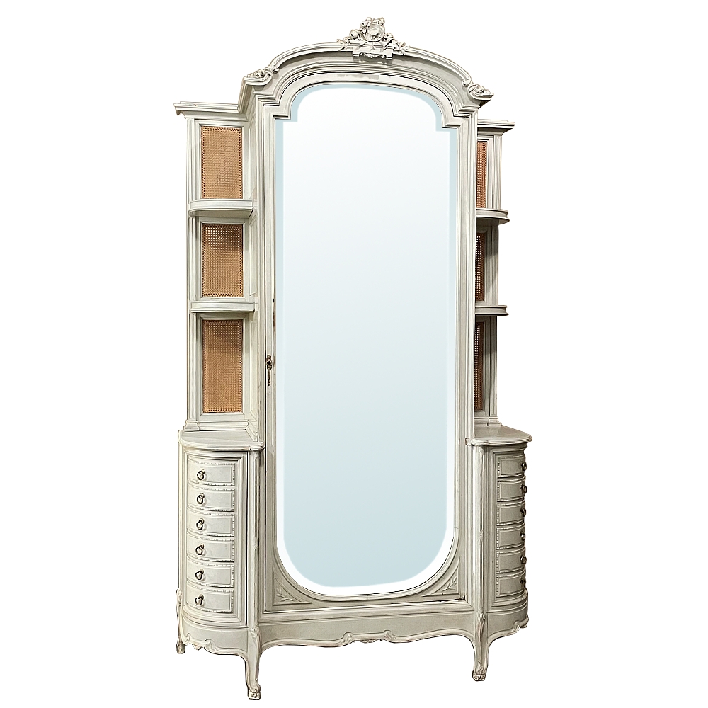 19th Century French Louis XVI Painted Armoire ~ Wardrobe 19th Century French Louis XVI Painted Armoire ~ Wardrobe