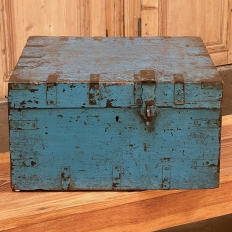 19th Century Swedish Painted Compartmentalized Box with Hasp