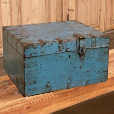 19th Century Swedish Painted Compartmentalized Box with Hasp
