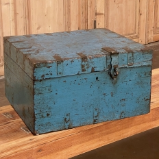 19th Century Swedish Painted Compartmentalized Box with Hasp