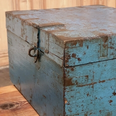 19th Century Swedish Painted Compartmentalized Box with Hasp