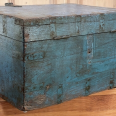19th Century Swedish Painted Compartmentalized Box with Hasp